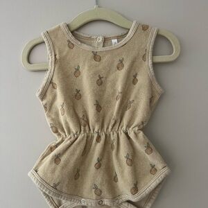 Rylee + Cru Lemon print summer romper